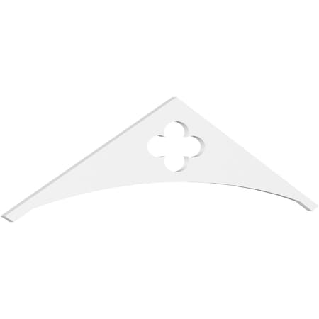 Ekena Millwork Pitch Turner Architectural Grade PVC Gable Pediment, 72"W x 18"H x 1"P (6/12) GPP072X018X100TUR
